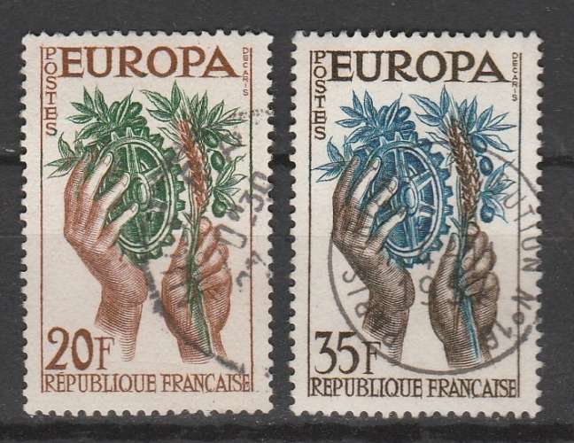 France 1957 Europa CEPT YT 1347 & 1348