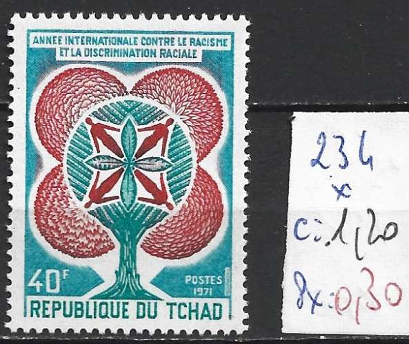 TCHAD 234 * côte 1.20 €