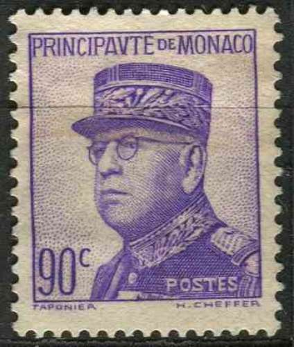 MONACO 1937 oblitéré N° 162 (*)