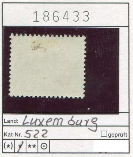 Luxembourg 1953  - Michel 522 - * mh  charn. - 