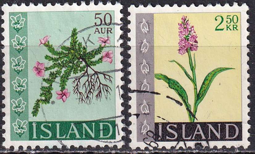 islande ... n° 370/371  obliterés ... 1968