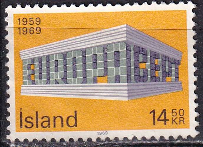 islande ... n° 384  neuf sans gomme ... 1969