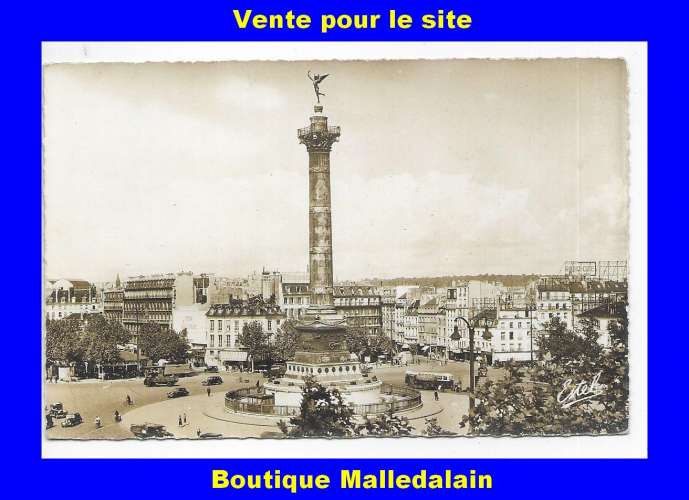 CP Paris 002 - Place de la Bastille - Estel 245  