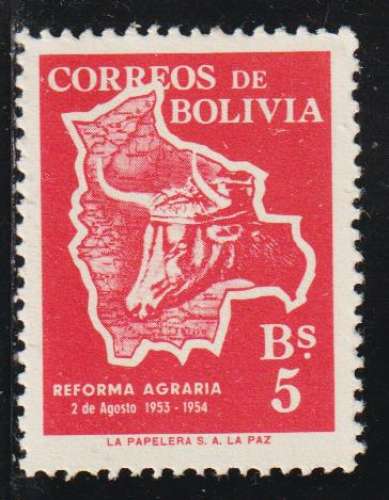 BOLIVIE 1954 - Y&T  N° 353