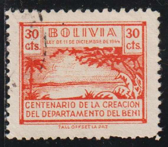 BOLIVIE Bienfaisance - Y&T  N° 8A