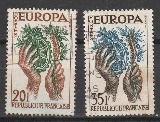 France 1957 Europa CEPT YT 1122 & 1123