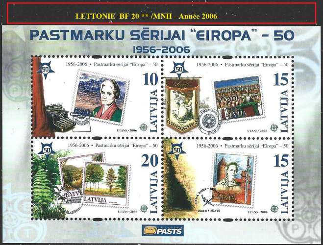 Lettonie - 2006 - Y&T bf 20** - MNH