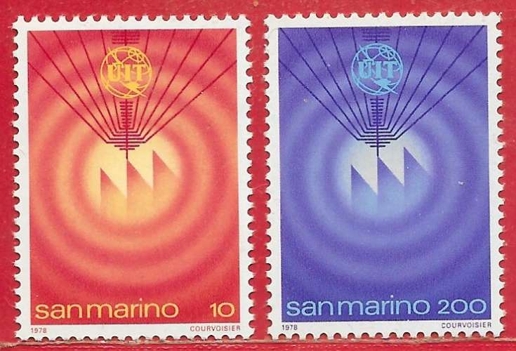 Saint-Marin n°960 & 961 UIT 1970 **