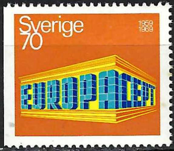 Suède - 1969 - Y & T n° 615a - Europa - MNH