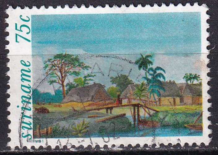 surinam ... n° 831  obliteré ... 1981