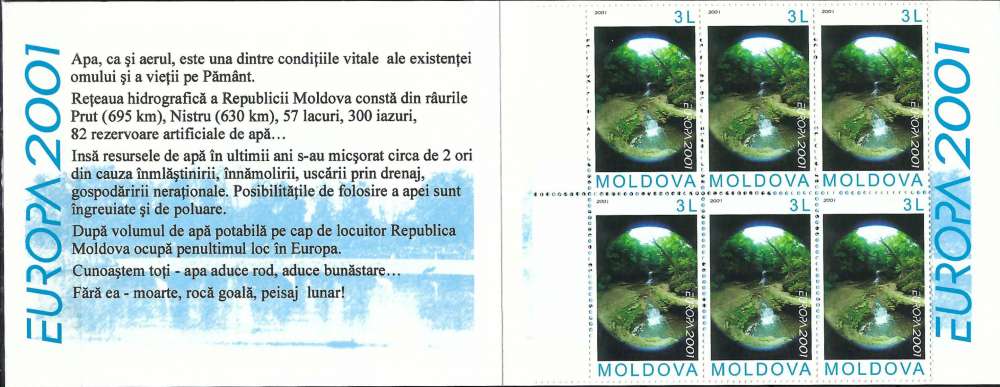 Moldavie - 2001 - Y & T n° C337 Carnet - Europa - MNH (plié)