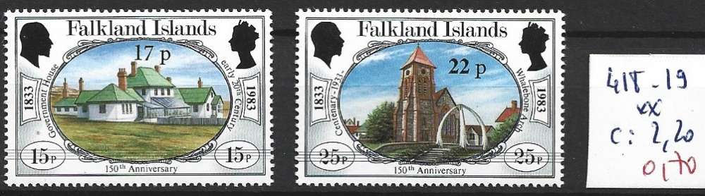 FALKLAND 418-419 ** côte 2.20 €