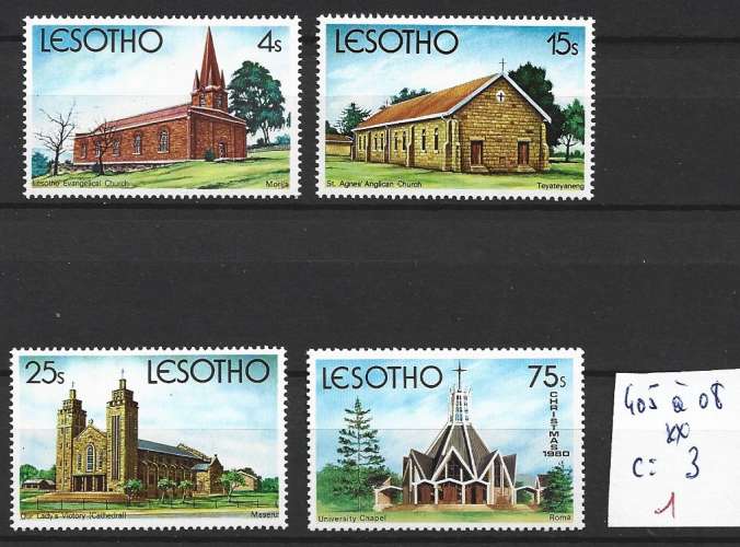 LESOTHO 405 à 408 ** côte 3 €