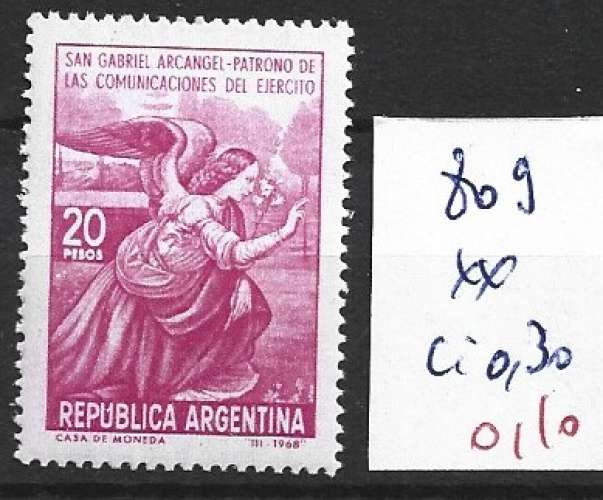 ARGENTINE 809 ** côte 0.30 € 