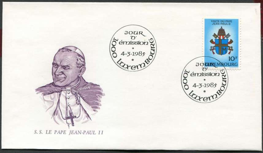 Luxembourg 1985 - Michel 1124 - oo oblit. - sur FDC - 