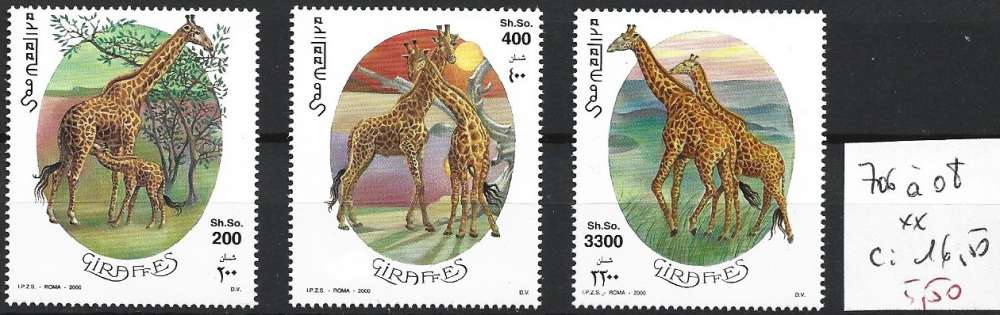 SOMALIE 706 à 708 ** côte 16.50 €