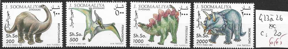 SOMALIE 423 à 426 ** côte 20 €