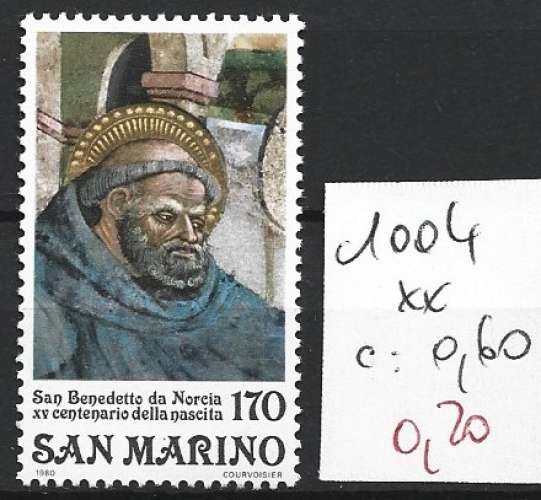 SAINT-MARIN 1004 ** côte 0.60 €