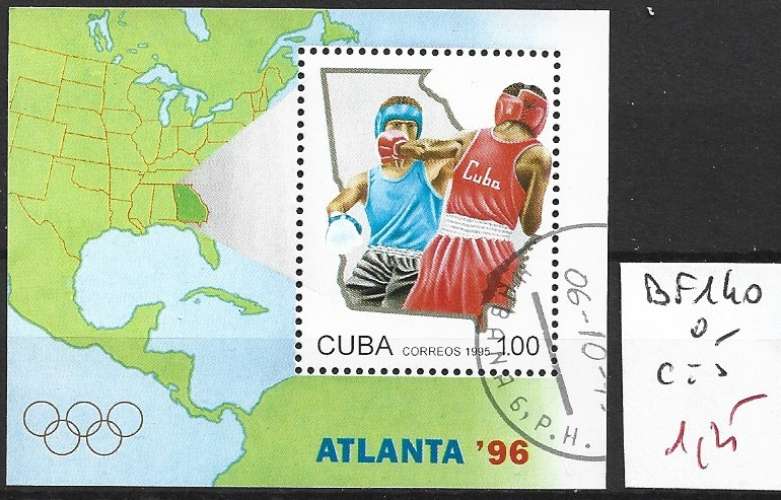 CUBA BF 140 oblitéré côte 5 €