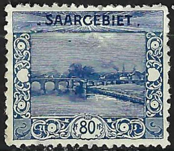 Sarre - 1921 - Y & T n° 61 - MH (petit aminci)