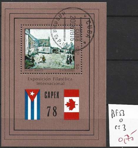 CUBA BF 53 oblitéré côte 3 €