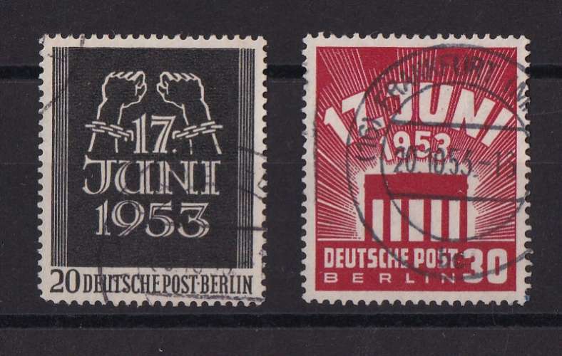 ALLEMAGNE BERLIN  Y/T  n° 96/97   oblitéré   1953