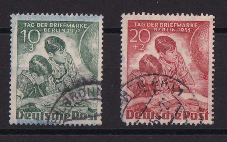 ALLEMAGNE BERLIN  Y/T  n° 66/67   oblitéré   1951