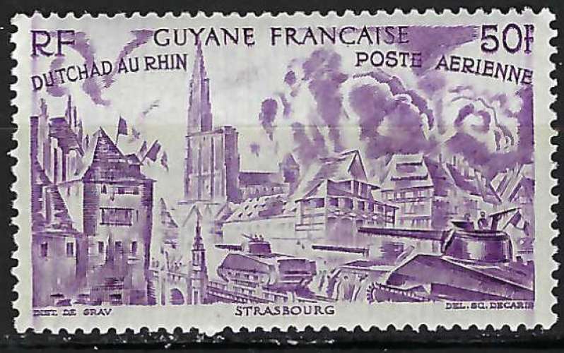 Guyane - 1946 - Y & T n° 34 Poste aérienne - MNH