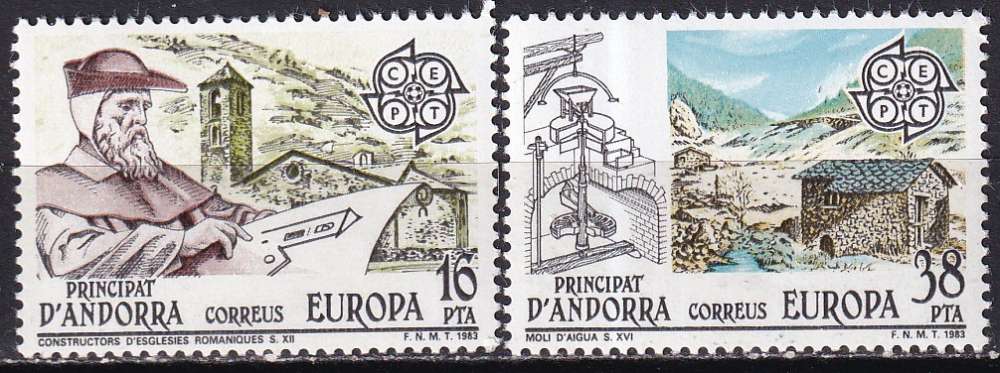 andorre espagnol ... n° 158/159  neufs** ... 1983