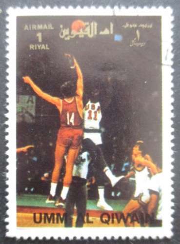 UMM AL QIWAIN Basket-ball oblitéré 