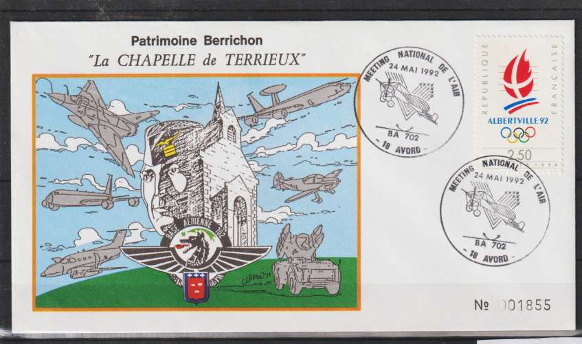 FRANCE 1992  -  Enveloppe souvenir Meeting National 1992