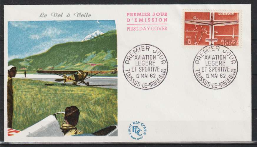 FRANCE 1962  -  FDC Aviation légère et sportive