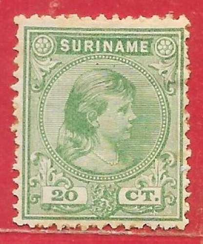 Suriname n°26 20c vert 1893 *