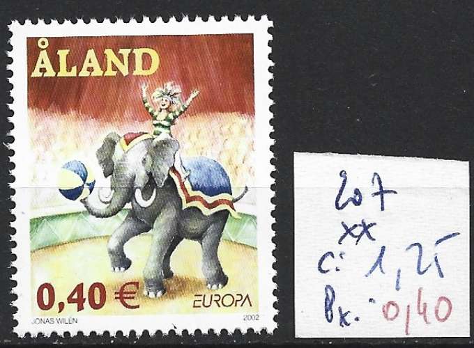 ALAND 207 ** côte 1.25 €