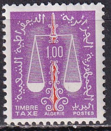 algérie ... taxe n° 63  neuf** ... 1963