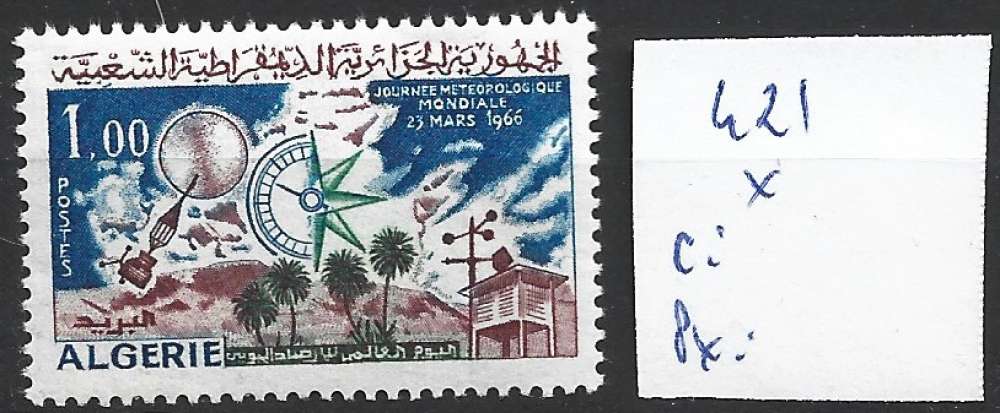 ALGERIE 421 * côte 1.80 €