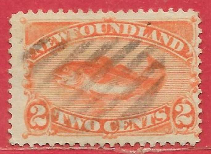 Terre-Neuve n°41 2c orange 1887 o