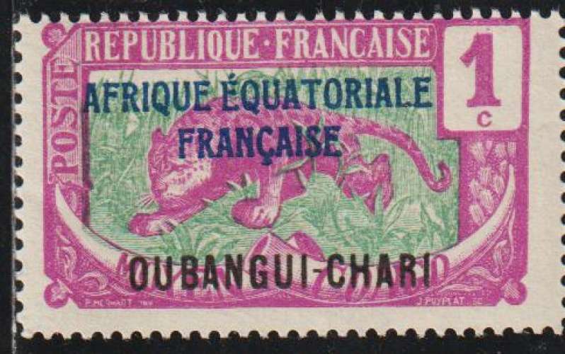 OUBANGUI-CHARI 1924 - Y&T N° 43**