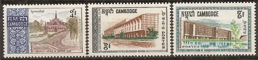 cambodge ... n° 203 à 205  neufs** ... 1968