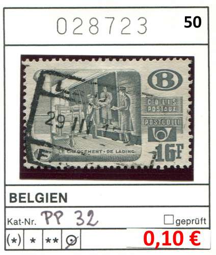 Belgique 1950 - Colis Postal - Michel 32 - COB TR326 - oo oblit.