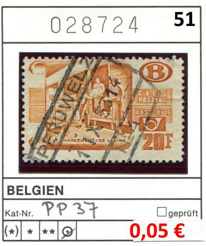 Belgique 1952 - Colis Postal - Michel 37 - COB TR329 - oo oblit.