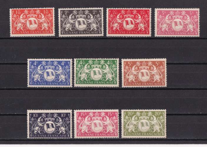 GUYANE  Y/T  n° 182/200    neuf **/*   1945