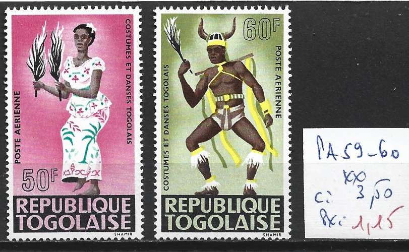 TOGO PA 59-60 ** côte 3.50 €