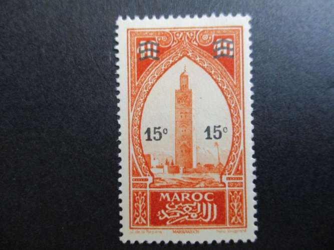 Maroc y & t 124 * 1930