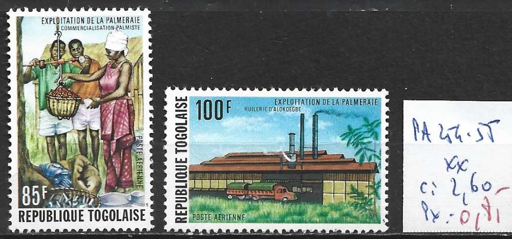 TOGO PA 254-255 ** côte 2.60 €