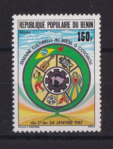 BENIN  Y/T   n° 648   neuf **   1987