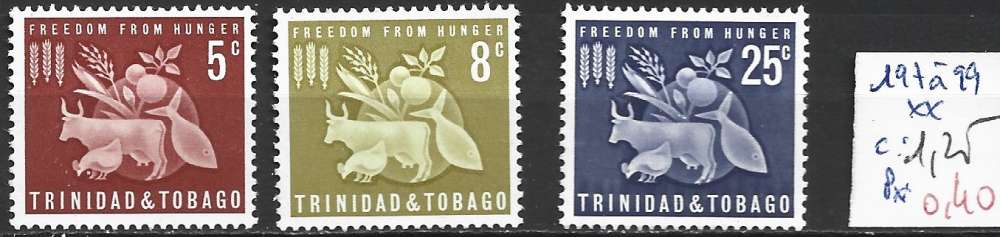 TRINITE & TOBAGO 197 à 199  ** côte 1.25 €