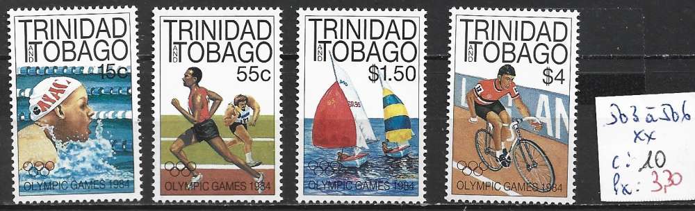 TRINITE & TOBAGO 503 à 506  ** côte 10 €