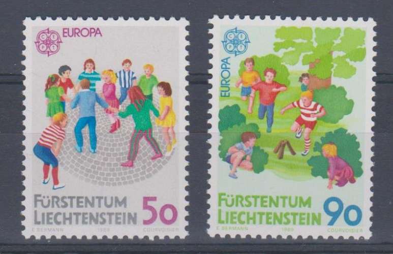 Liechtenstein 1989 901-02 ** Europa Jeux d’enfants 