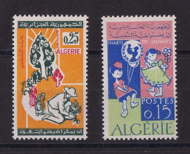 ALGERIE  Y/T  n° 403-404   neuf **   1964